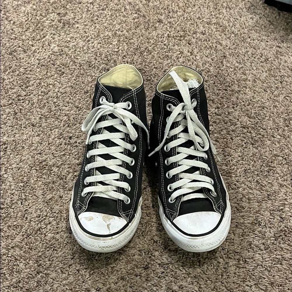Converse Black and White High-Top Sneakers
